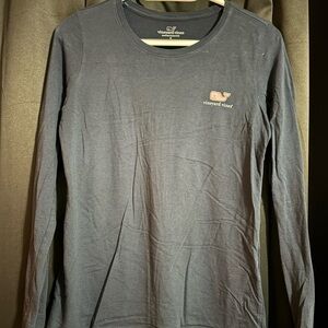 Vineyard Vines Men's Charcoal Long Sleeve Tee